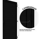 Ver imagem 3 de Porta de Alumínio de Giro Lambri com Maçaneta 215cm x 85cm Lucasa Ideale Abertura Esquerda Preto
