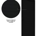 Ver imagem 4 de Porta de Alumínio de Giro Lambri com Maçaneta 215cm x 85cm Lucasa Ideale Abertura Esquerda Preto
