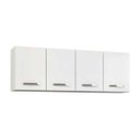 Ver imagem 2 de Armário Aéreo Panamá 04 Portas 160cm Branco - Lumil Móveis