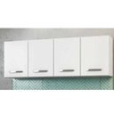 Ver imagem 1 de Armário Aéreo Panamá 04 Portas 160cm Branco - Lumil Móveis