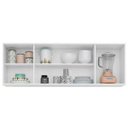 Ver imagem 4 de Armário Aéreo Panamá 04 Portas 160cm Branco - Lumil Móveis