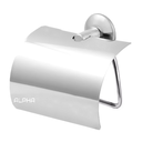 Ver imagem 5 de Suporte Papeleira Banheiro Porta Papel Higiênico Com Tampa:Cromado