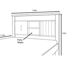 Cama Casal Évora Carvalho - Tebarrot - 4