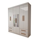 Ver imagem 3 de Guarda-Roupa Infantil Lisboa 6 Portas 4 Gavetas com Espelho Branco - Panorama Móveis