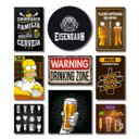 Ver imagem 1 de Kit Placas Decorativas Bebidas Mdf - 9 Placas