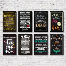 Kit Placas Decorativas Frases Motivacionais Mdf- 8 Placas - 2