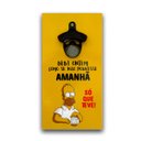 Ver imagem 1 de Abridor Garrafas Parede Homer Simpson Mdf Com Imã 25x13 Cm