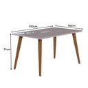 Ver imagem 5 de Mesa Adele 130x80cm - Madeira/off White - Cimol