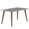 Mesa Adele 130x80cm - Madeira/off White - Cimol - 1