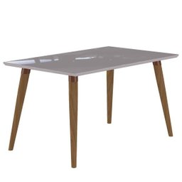 Mesa Adele 130x80cm - Madeira/off White - Cimol - 1 Mesa Adele 130x80cm - Madeira/off White - Cimol - 1