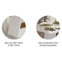 Ver imagem 3 de Sala de Jantar Alana 95cm x 95cm com 4 Cadeiras Nicole - Branco Savana/Pluma - Cimol