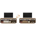 Ver imagem 3 de Rack Bancada com 1 Porta de Correr Treviso Flex Pinho/off White - Artely