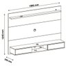 Painel para Tv até 47 Polegadas Platinum Artely Canela - 2