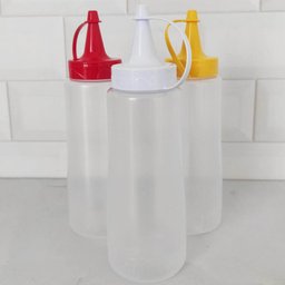 50 Bisnagas Plásticas para Molhos Caldas Ketchup 250ml Lanchonetes Bares Pastelarias Plasvale - 9