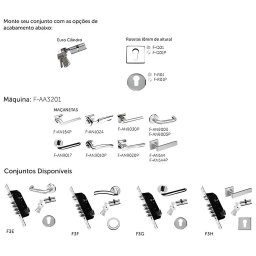 Fechadura de Embutir Alta Segurança 10 Pinos com Maçaneta - 4