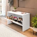 Ver imagem 2 de Sapateira Organizadora de Sapato Basculante Hall Entrada - Branco