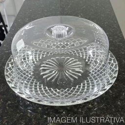 Cúpula de Plástico 24cm Clear Bolos Tortas Doces Pratos Haus Concept Cristal - 3