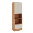 Ver imagem 3 de Torre Quente Planejada 2 Portas 1 Gaveta 70cm Aroeira CabeCasa MadeiraOriginals Cinza/Sereno