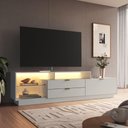 Ver imagem 1 de Rack para TV até 55 Polegadas com LED 1 Porta e 2 Gavetas Multimóveis Crpro-RCK008 Arenas
