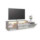Ver imagem 5 de Rack para TV até 55 Polegadas com LED 1 Porta e 2 Gavetas Multimóveis Crpro-RCK008 Arenas
