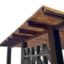 Ver mais imagens de Esteira Bambu Natural 01 Rolo | 5m X 1m Forro Teto Pergolado Decoração Parede Quiosque Caramanchão