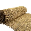 Ver imagem 1 de Esteira Bambu Natural 01 Rolo | 5m X 1m Forro Teto Pergolado Decoração Parede Quiosque Caramanchão