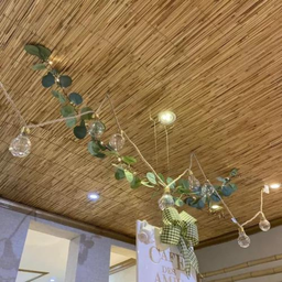 Esteira Bambu Natural 01 Rolo | 5m X 1m Forro Teto Pergolado Decoração Parede Quiosque Caramanchão - 6