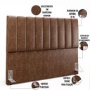 Ver imagem 4 de Cabeceira Cama Box Casal Queen 160 Cm Couríssimo Marrom
