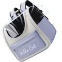Ver imagem 1 de Mochila Bolsa Transporte Animais Cachorro Gato Pet Bolso Ar Ventilado Vista Panoramica Viagem Passei