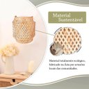 Ver mais imagens de 4 Arandela Fibra Natural Bambu Artesanal Boho Quarto Nat90