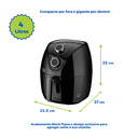 Ver imagem 4 de Fritadeira Elétrica Air Fryer 4 Litros sem Óleo Saudável Multi 1500 W 110v