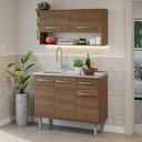 Ver imagem 1 de Armário de Cozinha Compacta 105cm com Pia Rustic Emilly Madesa 04 Rustic