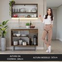 Ver imagem 5 de Armário de Cozinha Compacta 105cm com Pia Rustic Emilly Madesa 04 Rustic