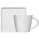 Ver imagem 1 de Xícara de Café 90ml em Porcelana com Píres Quadrado Branca Germer