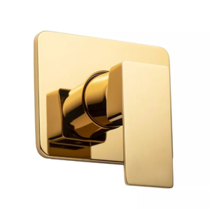 Acabamento para Registro Chuveiro Ducha Monocomando Padrão Base Docol Gold Dourado Metal Premium