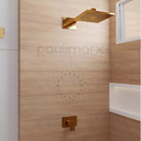 Ver imagem 3 de Acabamento para Registro Chuveiro Ducha Monocomando Padrão Base Docol Gold Dourado Metal Premium