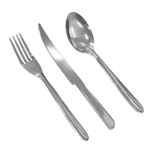Jogo de Talheres Garfo Faca Colher Inox 36 Peças