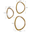 Ver imagem 4 de Kit Espelho Decorativo Orgânico Freijó 29x44cm, 43x58cm e 58x70cm Epmg