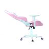 Cadeira Gamer Fox Racer RGB Rosa com Iluminação (Led) - Branco - 3