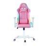 Cadeira Gamer Fox Racer RGB Rosa com Iluminação (Led) - Branco - 1