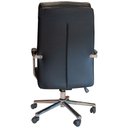 Ver imagem 4 de Cadeira Escritório Presidente Elite Domann Design Assento PU Preto Base Metal