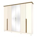 Ver imagem 1 de Guarda Roupa Casal Napoli 6 Portas Off White Nature - Henn