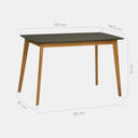 Ver imagem 2 de Escrivaninha para Quarto Áustria Cor Preto e Mel