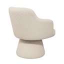 Ver imagem 6 de Poltrona Jade Base Cone Fixa Bouclé Off White - Nexta Casa