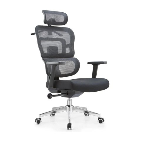 Cadeira de Escritório Presidente Assento Almofada Giratória Cor Preto