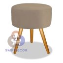 Ver imagem 1 de Puff Redondo Pés Palito Capuccino SMF DECOR