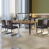Conjunto Sala de Jantar Mesa Espanha 180cm com 6 Cadeiras em Aço e Junco Madri Mais Decor Courissimo - 9