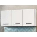 Ver imagem 2 de Kit 2 Armários Aéreos Honduras 120cm 3 Portas - Lumil Móveis - Branco