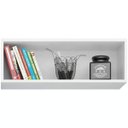 Ver imagem 3 de Kit 2 Armários Aéreos Geladeira 70cm 1 Porta Veneza - Lumil Móveis - Branco/Castanho