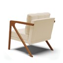 Ver imagem 5 de Kit 02 Poltronas Melissa Linho Areia A27 Base de Madeira Castanho - D’Rossi